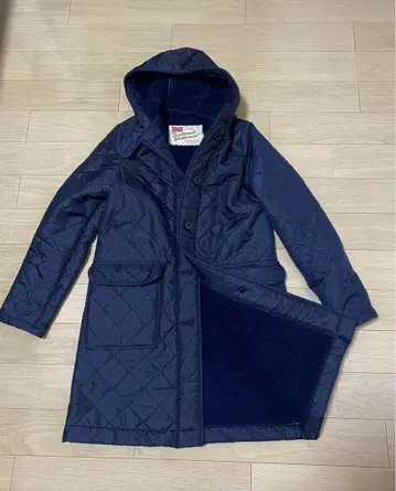 트래디셔널 웨더웨어 네이비 퀼팅 자켓