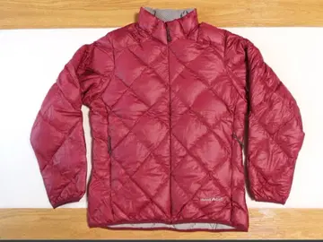 mont-bell 빨간색 퀼팅 다운 자켓 L