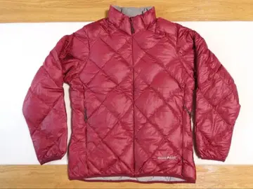 mont-bell 빨간색 퀼팅 다운 자켓 L