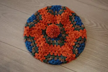 손뜨개질 베레모 폼폼 포함