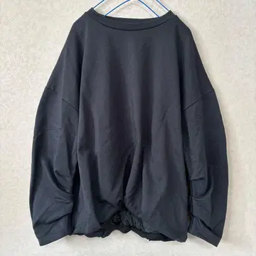 새상품급 JEANASIS 지나시스 벌룬 우라케 풀오버 흑먹색