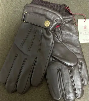 새상품 DENTS 덴츠 가죽 버클 장갑 M 브라운