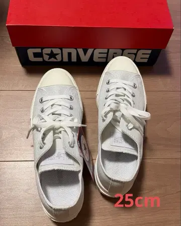 CONVERSE 글리터 화이트 스니커즈