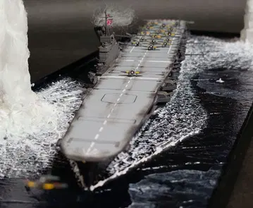 타미야 일본 해군 항공모함 타이호 1/700 프라모델 완성품 디오라마