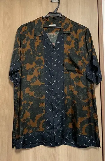 DRIES VAN NOTEN 오픈 카라 셔츠