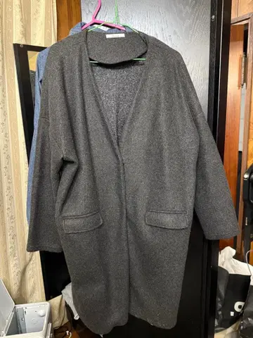 펠트 원단 코트