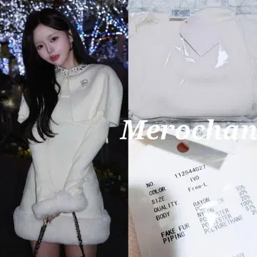 다리치 비쥬 케이프 니트 미니 원피스 [ FL ] IVO