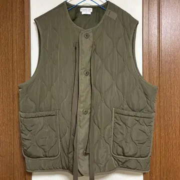 새상품급 차오패닉 티피 남녀 공용 퀼팅 베스트 카키