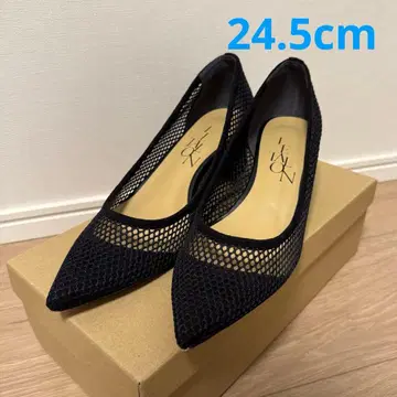 [ 새상품급 ] LE TALON 메쉬 스틸레토 신발 24.5 블랙