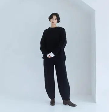 헤비 코튼 루즈 니트