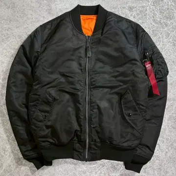 컨디션 최상 ALPHA MA-1 플라이트 자켓 XL 블랙 리버서블