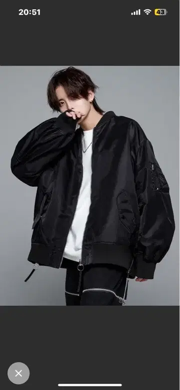 리버서블 밀리터리 MA-1 블루종