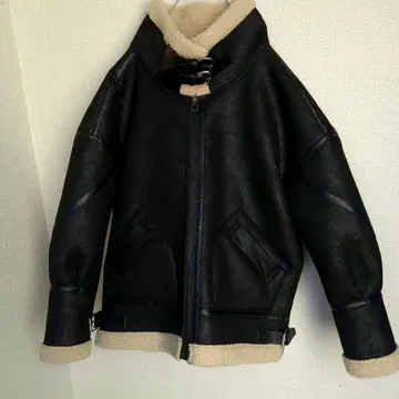 DIAVEL 집업 블루종 블랙 보아 자켓 블랙