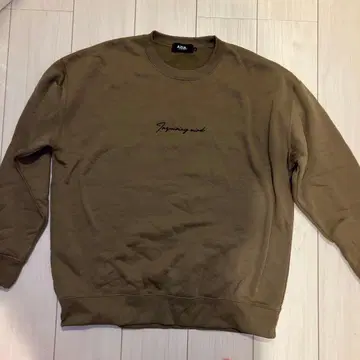 AZUL 트레이닝복 맨투맨 브라운