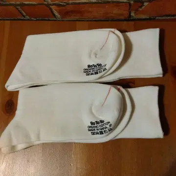 RoToTo 오가닉 코튼 삭스 화이트 2족 세트