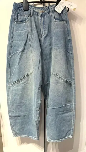 Ways will 택 포함 BLUE 청바지 한국 스타일 데님지마짱