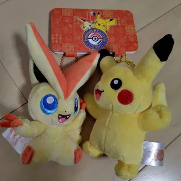 포켓몬 센터 토호쿠 하이 터치 마스코트 피카츄 & 빅티니