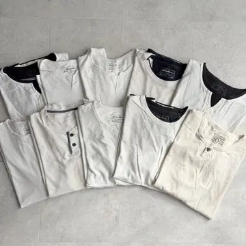 Eddie Bauer 헨리넥 T셔츠 10개 세트
