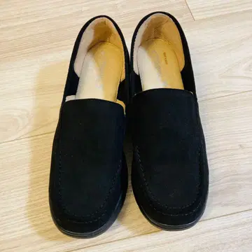 랙랙 플라잉 스웨이드 느낌 로퍼 블랙 슬립온 25cm