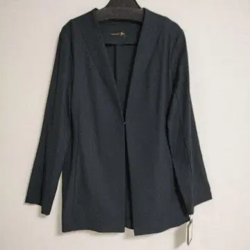 새상품 아가 노카라 자켓 블랙 9호 Aga 린넨 혼방 일본제