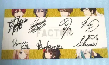 가수 아라키 메이짱 쿠로쿠모 실버나 7인 친필 사인 엽서