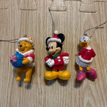 산타 디즈니 크리스마스 오너먼트 장식 세트 레트로