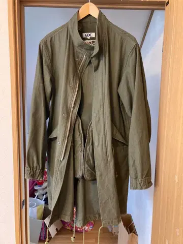 GDC 그랜드 캐니언 올리브 모즈 코트 후드 탈부착 가능 M