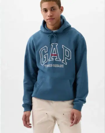 (미사용 새상품 택 포함) GAP TIMES SQUARE 후드티 M 블루