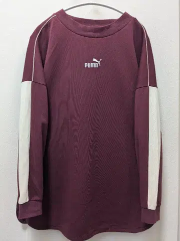 PUMA 푸마 튜닉 트레이닝복 상의 크림슨 컬러 L 사이즈