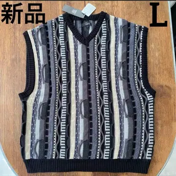 새상품 3D 니트 베스트 L 사이즈 오버 사이즈 입체 편직 멀티 컬러