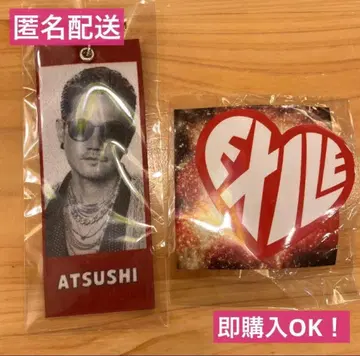 미개봉! EXILE 가챠 ATSUSHI 메지루시 택 스티커