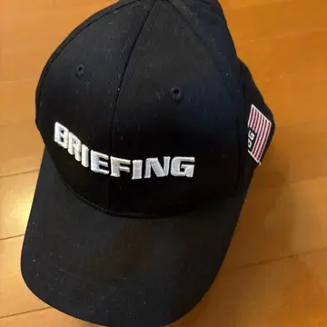 BRIEFING 자수 로고 캡 블랙