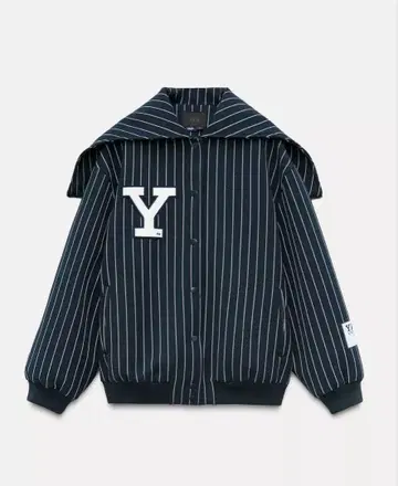 ZARA Yale 스트라이프 봄버 자켓 S 택 포함 새상품