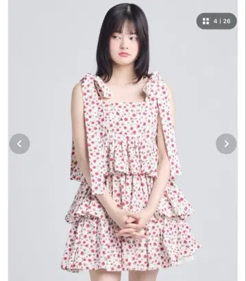 Little sunny bite rose tiered dress