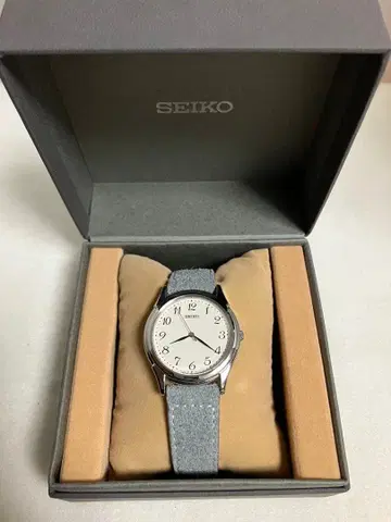 새상품급 SEIKO 아날로그 손목시계 세이코 셀렉션 라운드 쿼츠 남성용