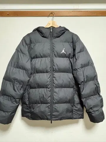 Jordan 후드 부착 다운 자켓 블랙