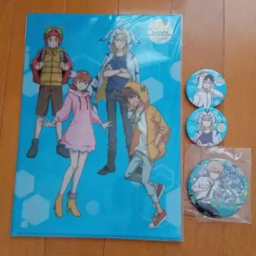 디지몬 tri. 야마토 타케 캔뱃지 클리어 파일 묶음 판매