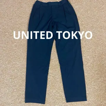 UNITED TOKYO 아웃 라스트 2 턱 슬랙스 3 블랙