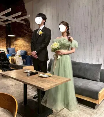 [ 결혼식 ] 민트 그린 드레스