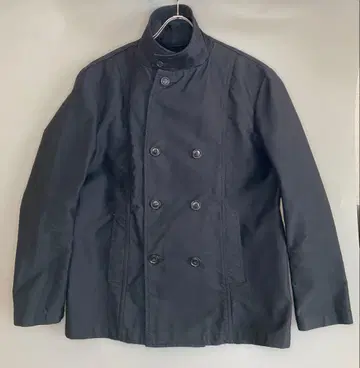 블랙 몰스킨 더블 브레스트 코튼 자켓 L SHIPS