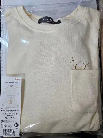 치이카와 포켓 부착 T셔츠 L 사이즈
