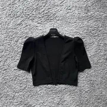 FOXEY NY 38 블랙 파피용 볼레로