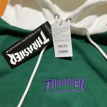 트레셔 속기모 후드 맨투맨 그린 L