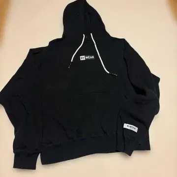 BY WEAR 블랙 후드티 남성용 L 사이즈 속기모