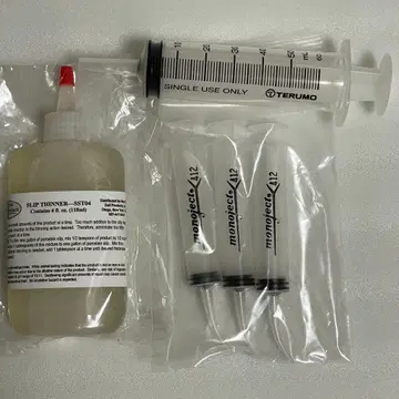 비스크돌 재료 슬립 신너 주사기 창작인형