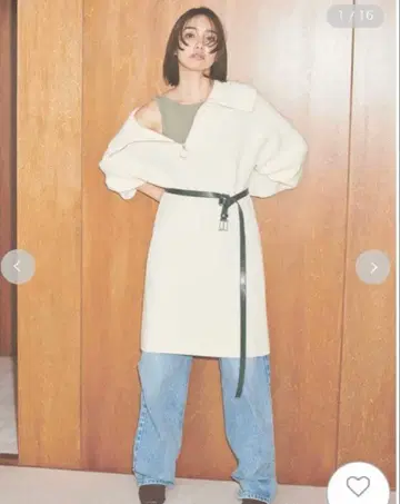 프레이 아이디 지퍼 니트 원피스 아이보리