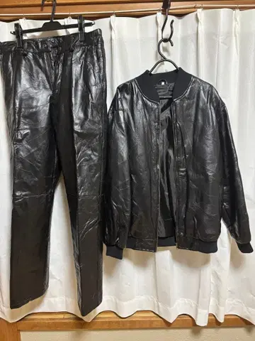 양가죽 셋업 블루종 팬츠 램 가죽