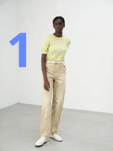 25SS AURALEE 코튼 덕 팬츠 1 라이트 베이지