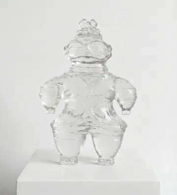 [ 투명한 치유 ] 빛 조형 클리어 레진 차광기토구 오브제 약 14cm