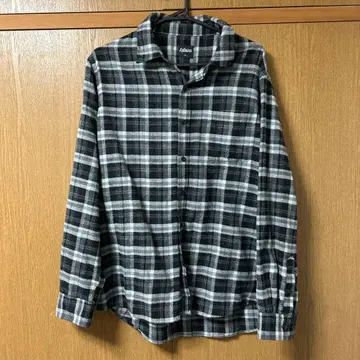 블랙 그레이 체크 셔츠